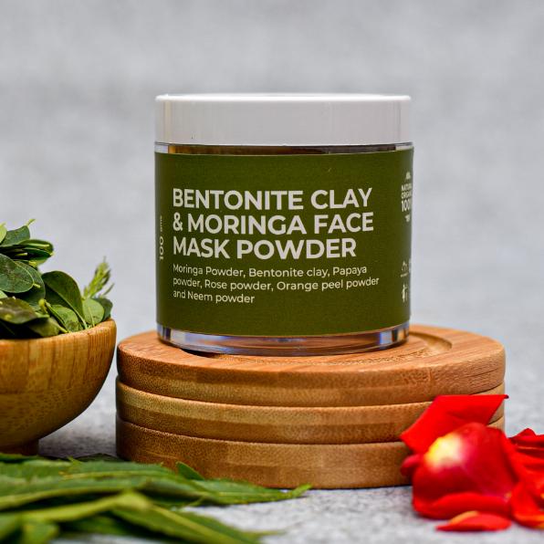 BodyCafé Moringa, Neem & Bentonite Clay Face Pack Powder