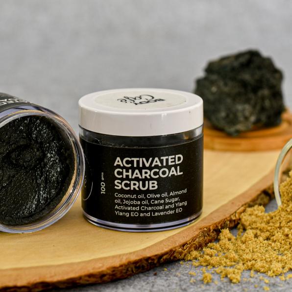 BodyCafé Bamboo Charcoal Face & Body Scrub