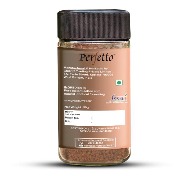 Perfetto Choco Orange Flavoured Coffee Jar 50g Jar