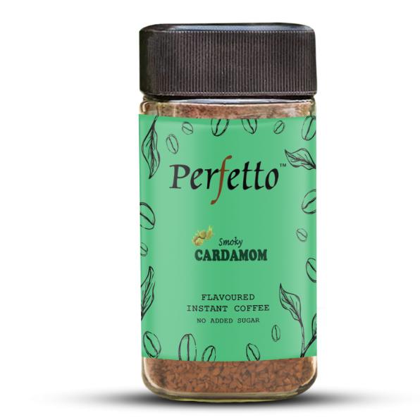 PERFETTO CARDAMOM FLAVOURED INSTANT COFFEE 50G JAR