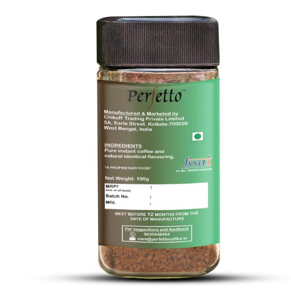 PERFETTO CARDAMOM FLAVOURED INSTANT COFFEE 100G JAR