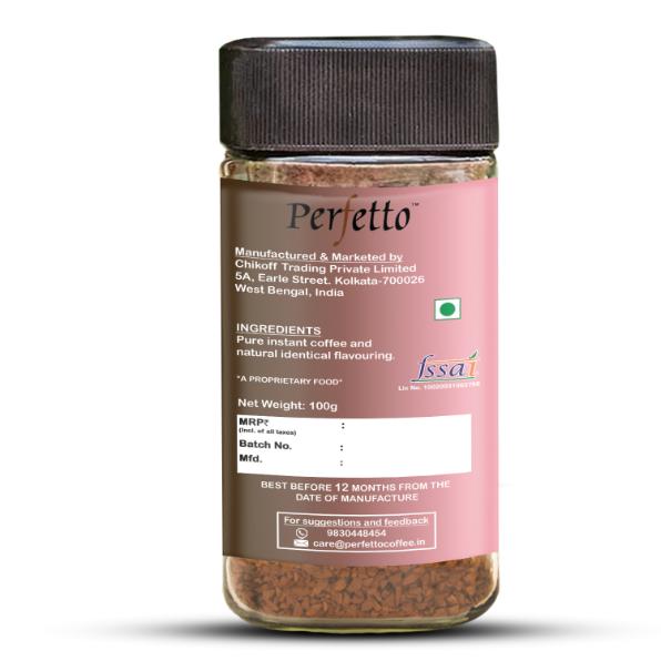 PERFETTO BERRY FLAVOURED INSTANT COFFEE 100G JAR