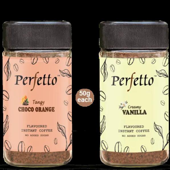 Choco Orange & Vanilla Instant Flavoured Coffee 50g each