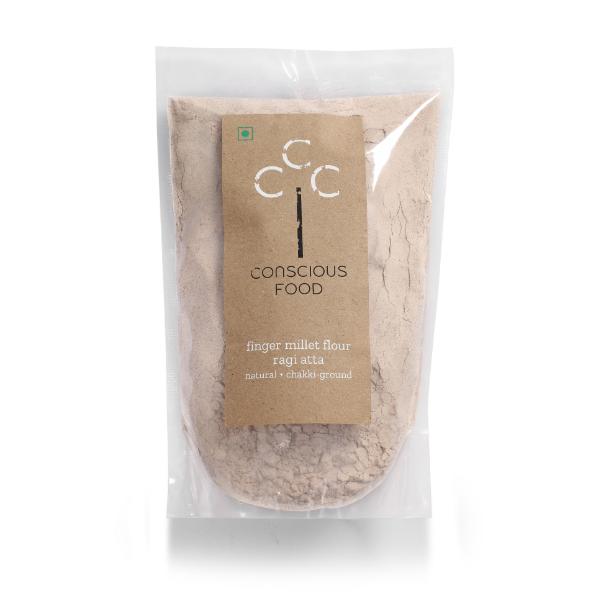 Conscious Food Organic Finger Millet Flour (Ragi Atta) - 500gm