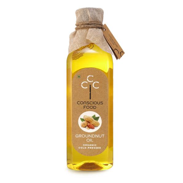 Conscious Food Organic Groundnut Oil - 1 Liter