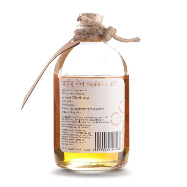 Conscious Food Natural Apricot Oil - 100ml