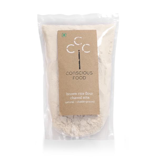 Conscious Food Natural Brown Rice Flour - 500gm