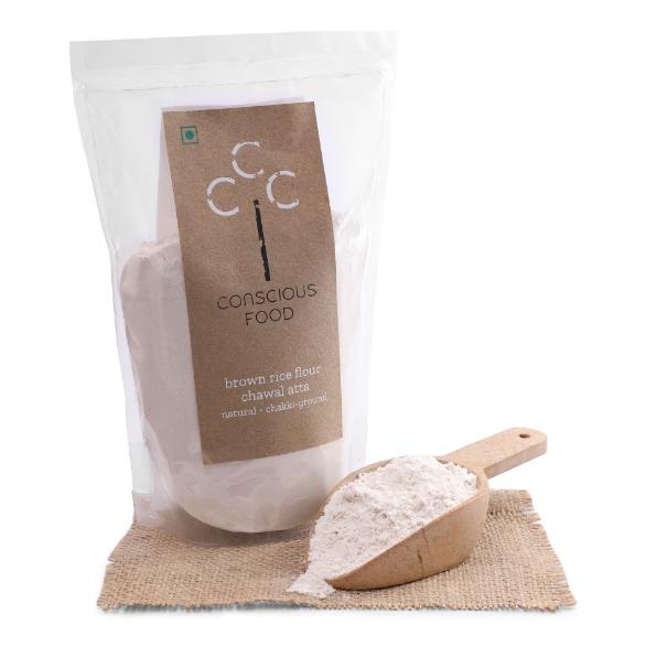Conscious Food Natural Brown Rice Flour - 500gm