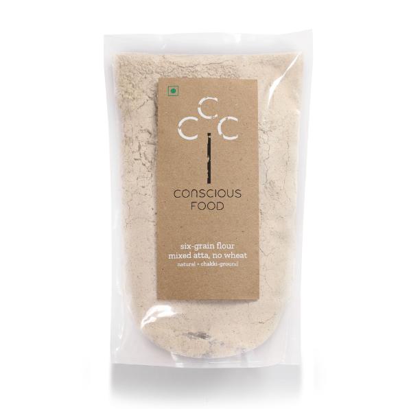 Conscious Food Natural Six Grain Flour (Wheat Free) - 500gm