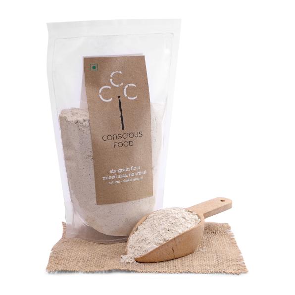 Conscious Food Natural Six Grain Flour (Wheat Free) - 500gm