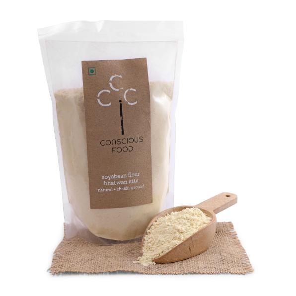 Conscious Food Organic Soyabean Flour - 500gm