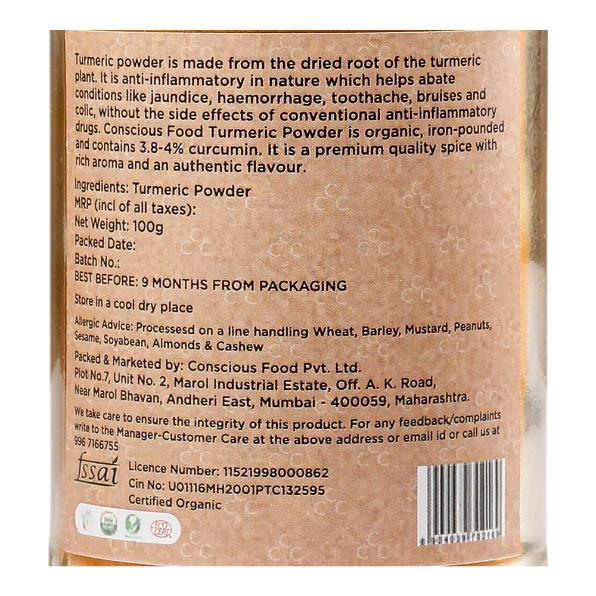 Conscious Food organic Turmeric Powder 100g