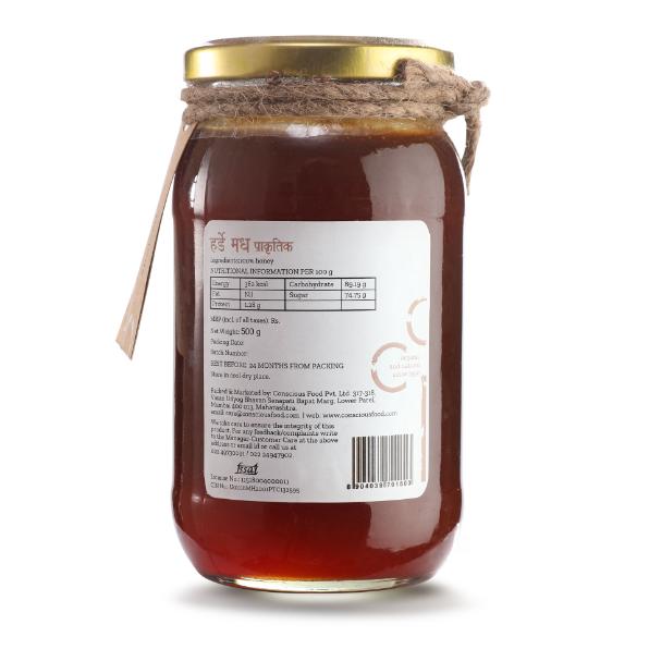 Conscious Food Natural Harde Honey 500g