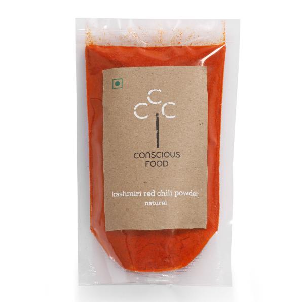 Conscious Food Natural Kashmiri Red Chilli Powder  100g
