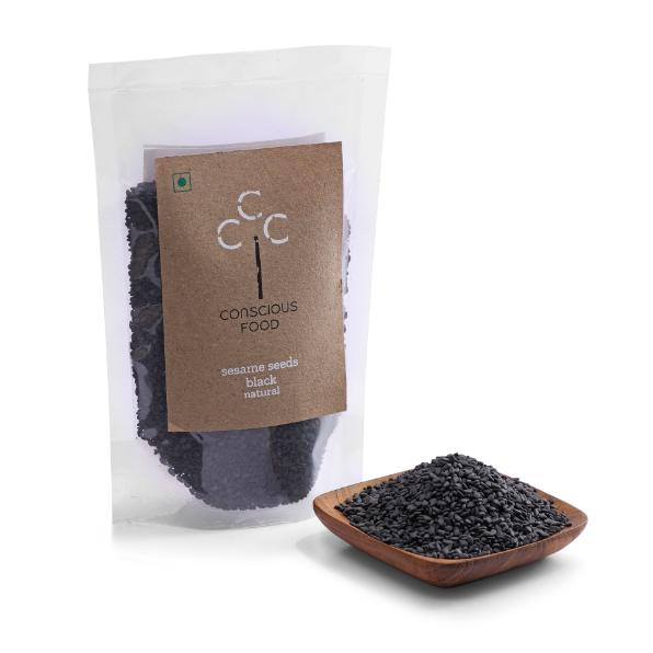 Conscious Food Natural Sesame Seeds (Black) 100g