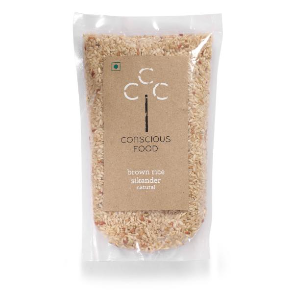 Conscious Food Natural Brown Rice (Sikander) 500g