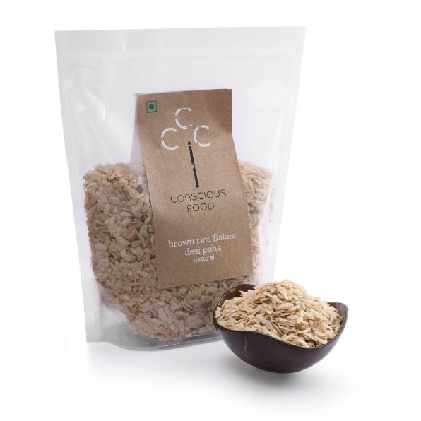 Conscious Food Natural Brown Rice Flakes  500g 