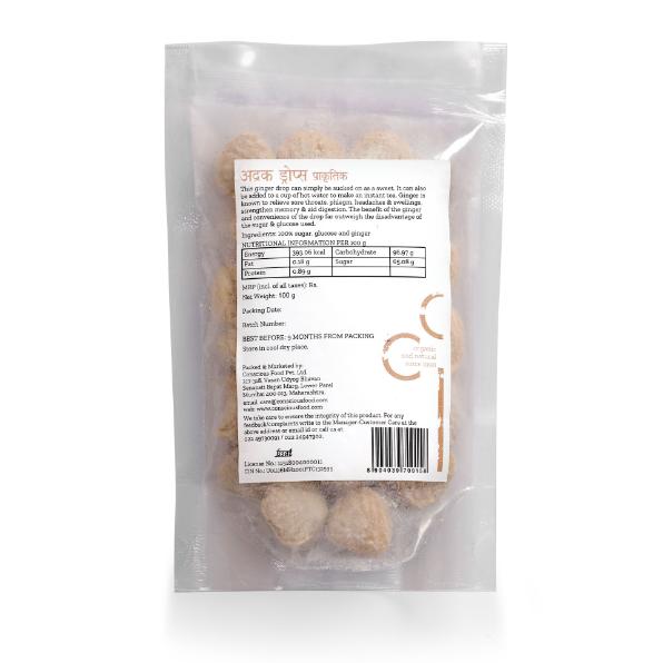 Conscious Food Natural Ginger Drops - 100gm