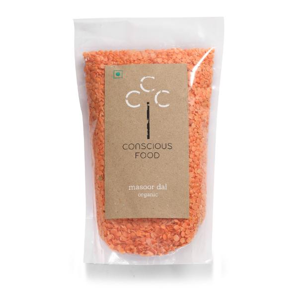 Conscious Food Organic Red Lentil (Masoor Dal) 500g