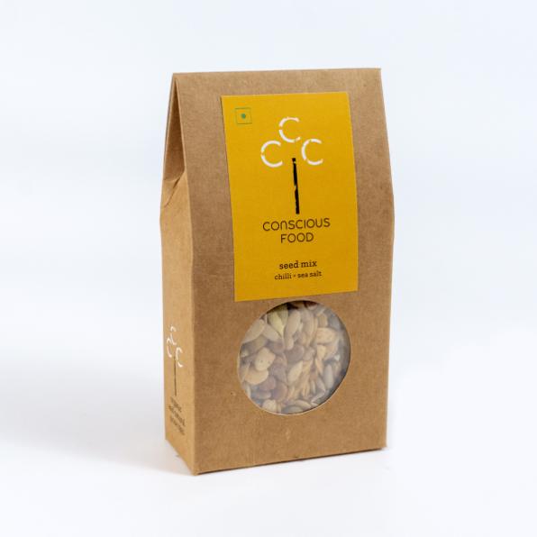 Conscious Food Natural Seed Mix with chilli and sea salt 50g