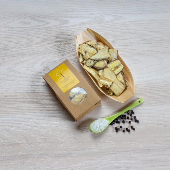 Conscious Food Natural Roasted Banana Wafers with sea salt and black pepper 25g