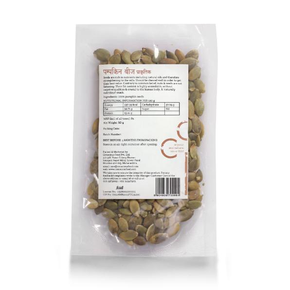 Conscious Food Natural Pumpkin Seeds Plain 50g