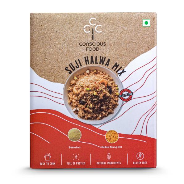 Conscious Food Natural Suji Halwa 200g