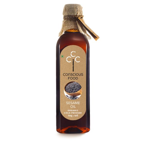 Conscious Food Natural and Cold-Pressed Sesame Oil - 1L