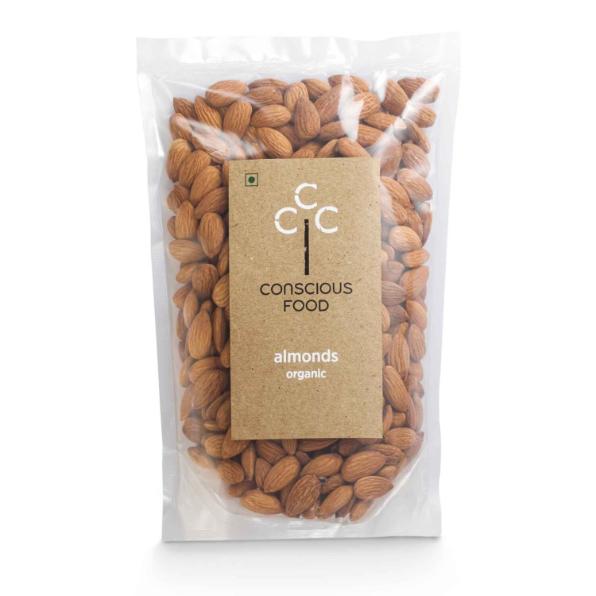 Conscious Food Organic Almonds 500g