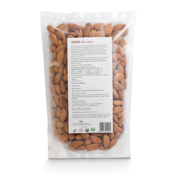 Conscious Food Organic Almonds 500g